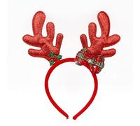 THINCAN Feliz Navidad Decoración Fiesta Lentejuelas Aro del Cabello Cornamenta Árbol Durabilidad Diseños Cinta para el Pelo Festival Suministros Festival Fiesta Fiesta Diadema Para Reuniones