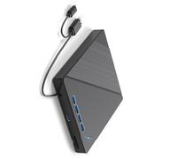 THINCAN Grabador de disco de formato múltiple USB3.0 Silent Operations Burner para CD, DVD, Bluray, grabadora ligera de DVD para viajes