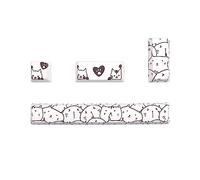 THINCAN Juego de 4 tapas clave PBT Teclados Custom Key Cap