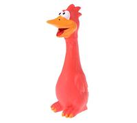 THINCAN Juguete de entrenamiento para perros divertido pollo chirriante mascota interactivo para gatos teaser entrenamiento de látex seguro duradero juguete para mascotas para gatos interactivo