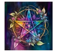 THINCAN Mantel de Divinations para mesa con diseño astrológico de oráculo de tarot