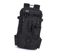THINCAN Mochila de atacante con soporte para barras, para exteriores, resistente al agua, para almacenamiento, Negro