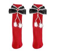 THINCAN Mujeres Chicas Año Nuevo Elegante Lindo Corazón Cadenas Bowknotakzent Tobillo Calcetines Transpirables, b, aldult