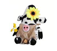 THINCAN Muñeca de peluche Rudolphs Vaca Festival Ornamento Enanos enemigos Figuras de Muñeca Decorar Hermosas Decoraciones hechas a Mano