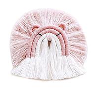 THINCAN Nordic Rainbow León Macrame Pared Colgando Borlas Tejidas Países Pendelländere Wandteppich Kinderzimmer Dekoration Spielzeug Borlas Pendelländere Tapestry
