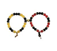 THINCAN Par de pulseras con imanes en forma de corazón, cierre fácil de usar, asegura un ajuste seguro para aniversarios, día de San Valentín y uso diario