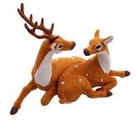 THINCAN Pareja de Navidad Ciervo Reno Felpa Para Muñecas Animales De Peluche De Alce Vida