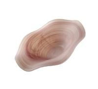 THINCAN Plato de cristal con patrón alado para servir aperitivos, bandeja de aerosol de frutas, lavavajillas, plato de aperitivo seguro, decoración del hogar, plato de aperitivo de vidrio