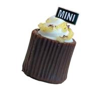 THINCAN Prácticas casas de muñecas, los pequeños revestimientos de cupcakes de chocolate dan a la cocina y al comedor decoración del hogar Dollhouses Fiesta Decoración Un bonito detalle