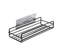 THINCAN Práctico estante de almacenamiento montado en la pared estante de hierro forjado pegamento gran capacidad para oficina cocina casa