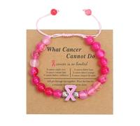 THINCAN Pulseras ajustables para la prevención de senos y sensibilización para niñas, genial, joyería de moda