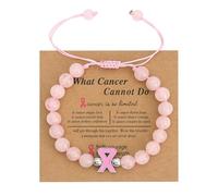 THINCAN Pulseras ajustables para la prevención de senos y sensibilización para niñas, genial, joyería de moda