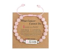 THINCAN Pulseras ajustables para la prevención de senos y sensibilización para niñas, genial, joyería de moda