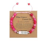 THINCAN Pulseras ajustables para la prevención de senos y sensibilización para niñas, genial, joyería de moda