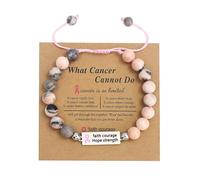 THINCAN Pulseras ajustables para la prevención de senos y sensibilización para niñas, genial, joyería de moda