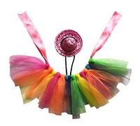 THINCAN Reptiles Tutu Falda Cosplay Tema Divertido Cosplay Accesorios para Cabeza de Dragón Barbudo Fiesta Disfraz Cosplay Vestido