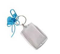THINCAN Transparente En Forma De Corazón Tarjetero Ligero Funda De Foto Multi Purpor Oficina Suministro Para La Protección De Tarjetas Portátil Para Gestión De Tarjetas De Fotos, azul, Mass Beauty