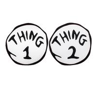 Thing 1 & Thing 2 - Juego de 2 parches para planchar grandes, accesorios de disfraz de Halloween para niños y adultos estándar (cosa 1 y cosa 2)
