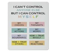 Things I Can Control CBT Metal Sign Counselor Office 8x12 Inch
