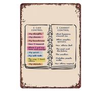 Things I Can Control Tin Sign 12x8 Inch