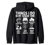 Things I Do In My Spare Time Astrology Zodiac Lover Sudadera con Capucha