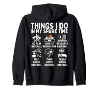 Things I Do In My Spare Time Baseball Lover Sudadera con Capucha