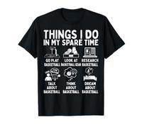 Things I Do In My Spare Time Basketball Lover Camiseta