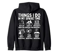 Things I Do In My Spare Time Basketball Lover Sudadera con Capucha