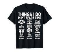 Things I Do In My Spare Time Boxing Lover Camiseta