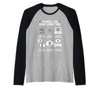 Things I DO IN MY Spare Time Building Blocks Master Builder Camiseta Manga Raglan