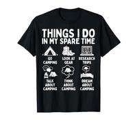 Things I Do In My Spare Time Camping Lover Camiseta