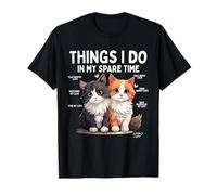 Things I Do In My Spare Time Cat Lover Women Men Camiseta
