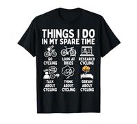 Things I Do In My Spare Time Cycling Lover Camiseta