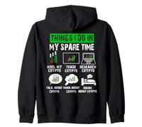 Things I Do In My Spare Time Funny Crypto Investing Trading Sudadera con Capucha