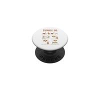 Things I Do in My Spare Time Funny Farmer Goats PopSockets PopGrip Adhesivo