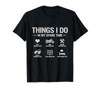 Things I Do In My Spare Time Funny Motorbike Enthusiast Camiseta