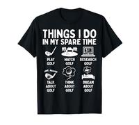 Things I Do In My Spare Time Golf Lover Golfer Camiseta