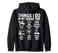 Things I Do In My Spare Time Gym Lover Sudadera con Capucha