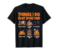 Things I Do In My Spare Time Halloween Pumpkin Candy Camiseta