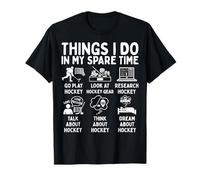 Things I Do In My Spare Time Hockey Player Camiseta