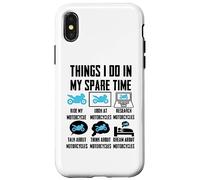 Things I Do In My Spare Time Motorcycle Carcasa para iPhone X/XS
