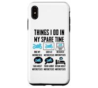 Things I Do In My Spare Time Motorcycle Carcasa para iPhone XS MAX