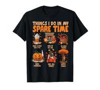Things I Do In My Spare Time Pumpkin Fall Cozy Season Vibes Camiseta