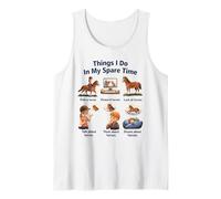 Things I Do In My Spare Time Ride A Horse Funny Horses Camiseta sin Mangas