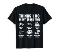 Things I Do In My Spare Time Ride My Bike Cycling Cyclist Camiseta