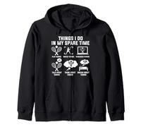Things I Do In My Spare Time Tenis Sudadera con Capucha