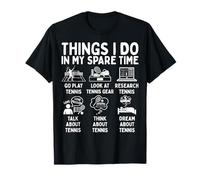 Things I Do In My Spare Time Tennis Lover Camiseta