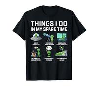Things I Do In My Spare Time UFO Alien Space Adventure Camiseta