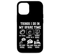 Things I Don in my Spare Time Funny Football Carcasa para iPhone 12/12 Pro