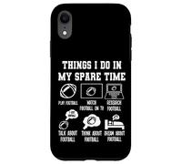 Things I Don in my Spare Time Funny Football Carcasa para iPhone XR